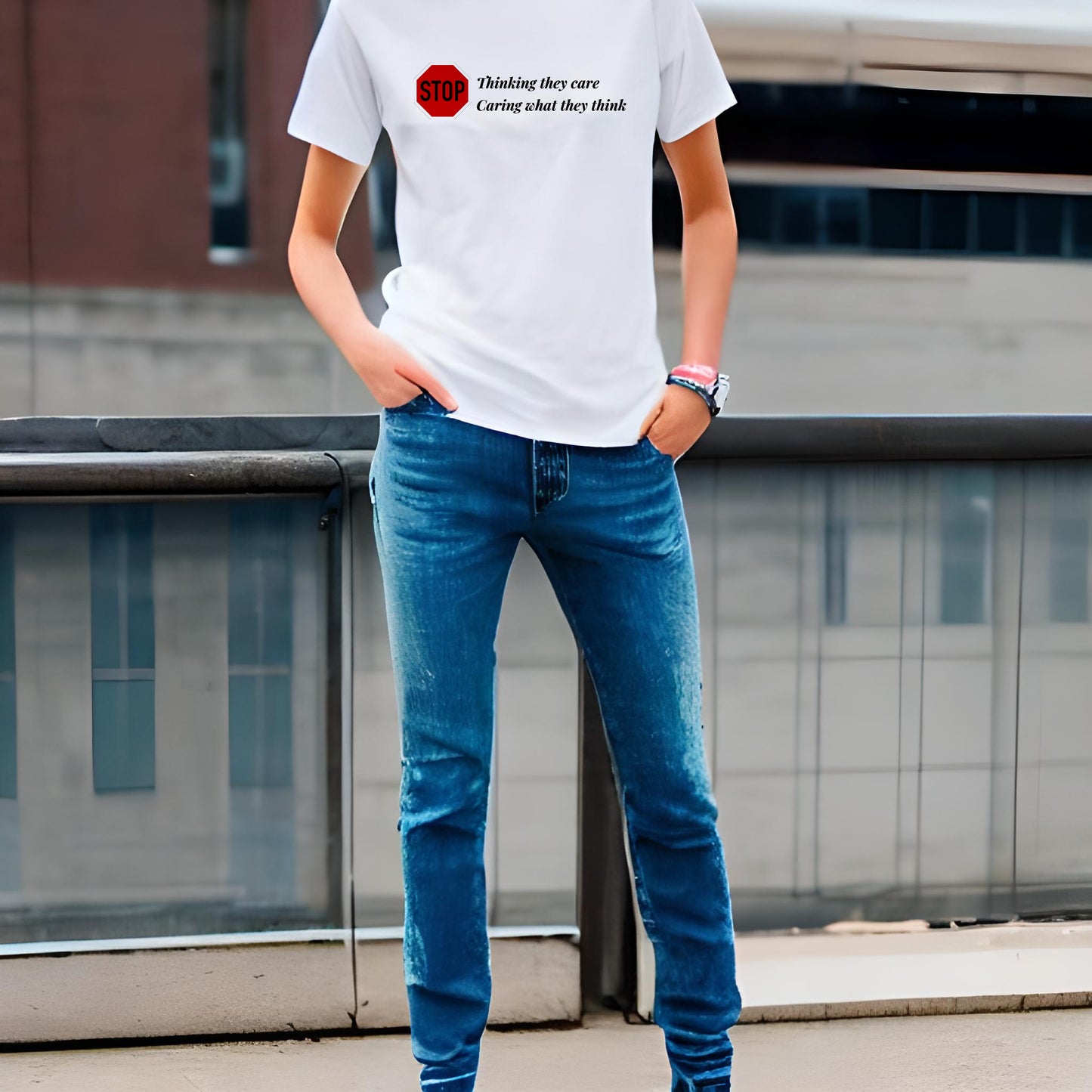 Stop Thinking They Care T-Shirt Design Unisex - Sizes S-XXL