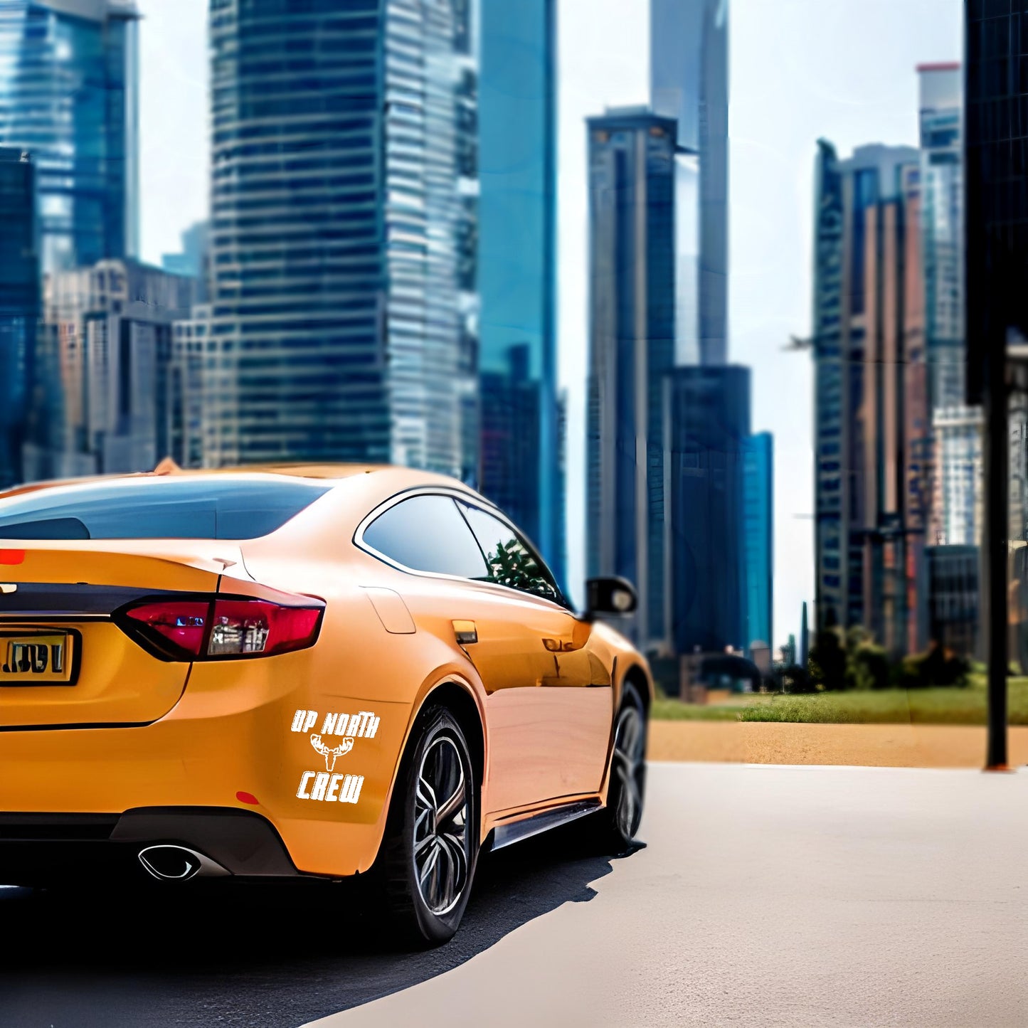 Up North Crew Decal Badge - Car Stickers - Car Styling Vinyl Decal - Sizes up to 11 Inches