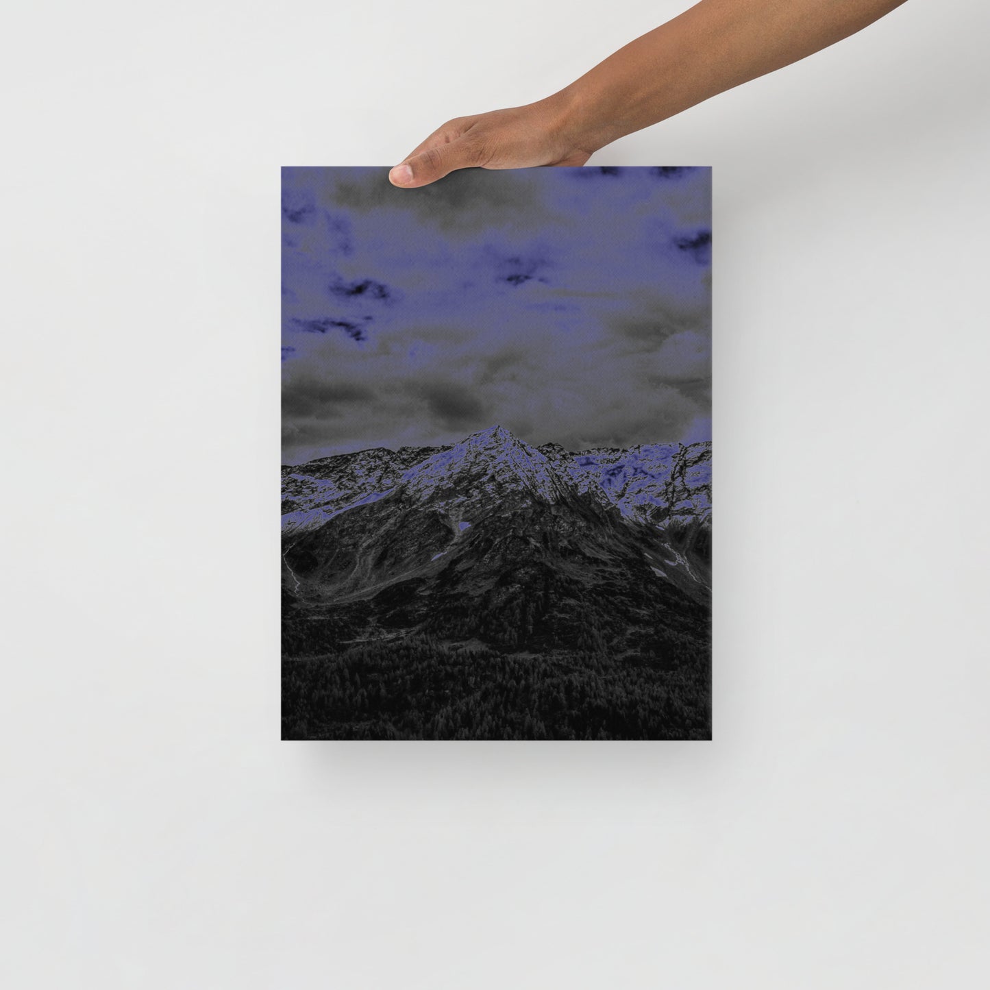 Neon Mountains - Thin Canvas - Sizes up to 2x3 Feet