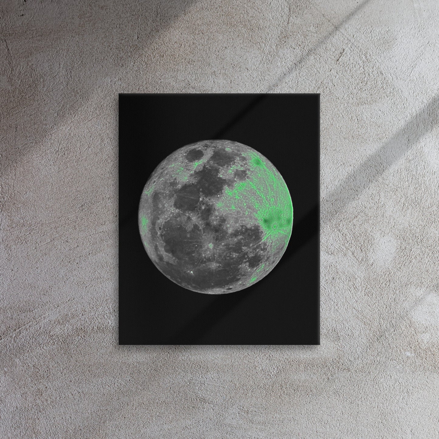 Neon Moon - Thin Canvas - Sizes up to 2x3 feet