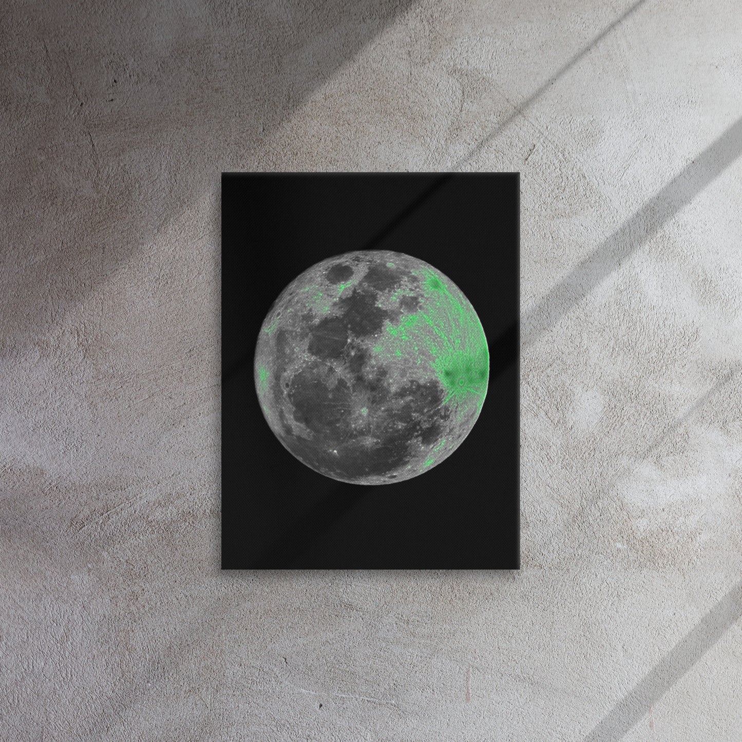 Neon Moon - Thin Canvas - Sizes up to 2x3 feet