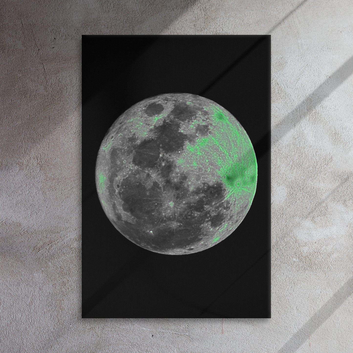 Neon Moon - Thin Canvas - Sizes up to 2x3 feet