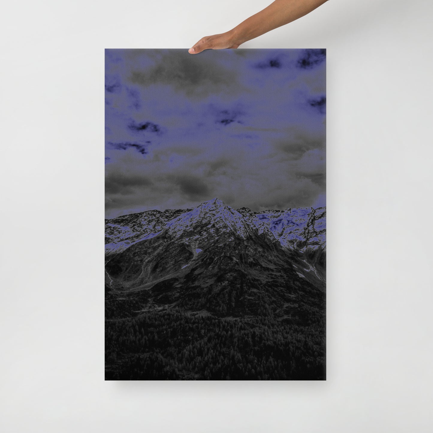 Neon Mountains - Thin Canvas - Sizes up to 2x3 Feet