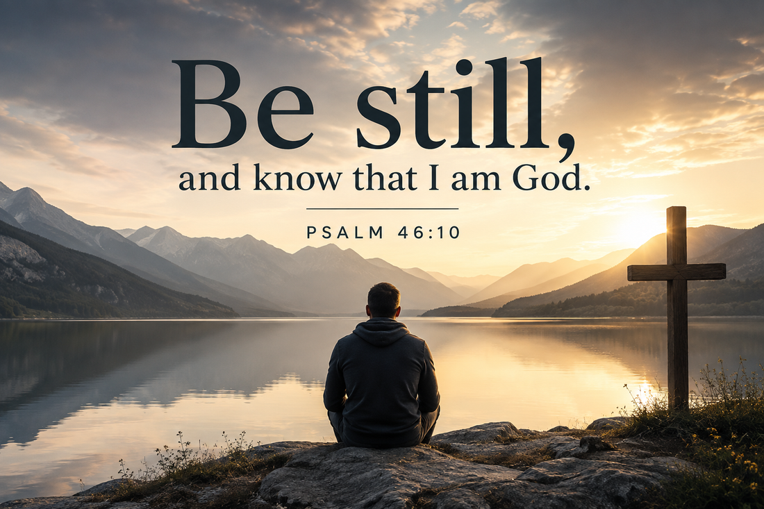 Psalm 46:10 Be Still and Know Christian reflection on surrendering control and trusting God