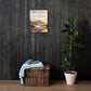 Psalm 46:10 Christian canvas wall art featuring Be Still and Know with mountain lake scenery
