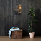 Isaiah 43:2 Christian canvas wall art displayed large on dark wood wall