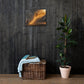 Elijah Chariot of Fire 2 Kings 2:11 Christian canvas wall art displayed on dark wood wall