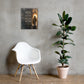 Isaiah 43:2 Christian Scripture wall art displayed large beside white chair and green plant