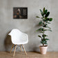 Christian blacksmith wall art inspired by Psalm 144:1 displayed beside white chair and plant