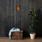 Fire from Heaven 1 Kings 18 Scripture canvas displayed on dark wood wall above basket and plant