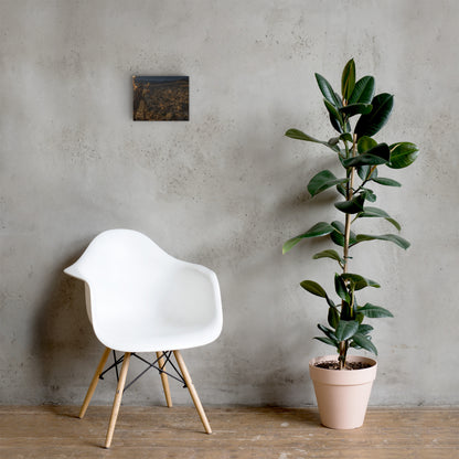 Gideon’s 300 Christian canvas displayed in neutral room with chair and plant