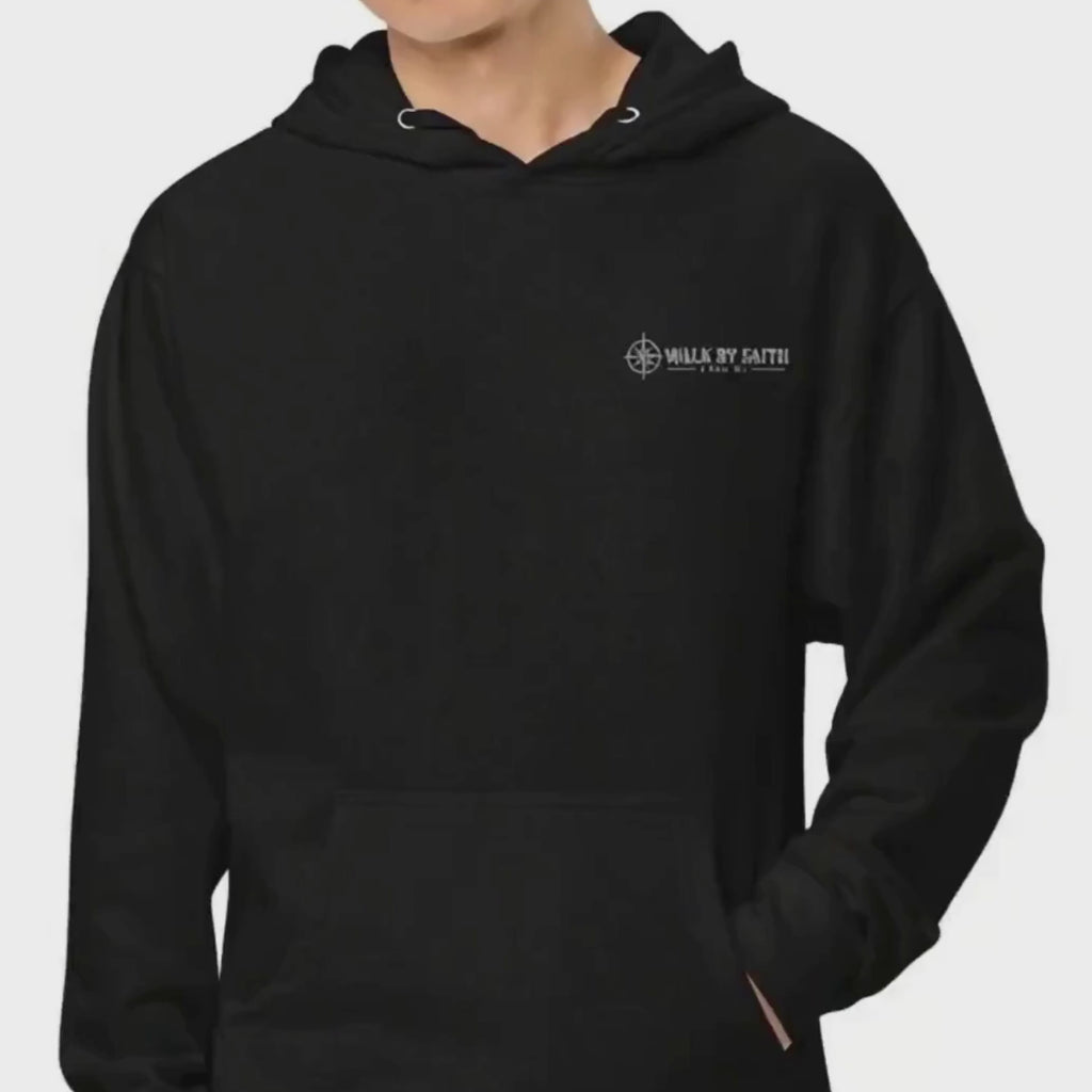 Walk by Faith 2 Corinthians 5:7 Premium Embroidered Christian Hoodie