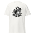 Walk on Water Matthew 14:25 Christian t-shirt featuring Jesus walking across stormy waves