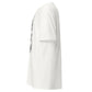 White Gildan 5000 faith shirt left side view with Fearfully and Wonderfully Made design visible