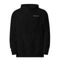 Black Walk by Faith Christian embroidered hoodie inspired by 2 Corinthians 5:7