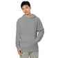 Men's gunmetal grey Isaiah 54:17 hoodie with understated Christian embroidery