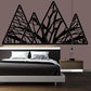 Mountain Range with Trees Large Size Removable Stickers for Living Room Home Décor Vinyl Wall Stickers and Art Murals - 9 Foot Max