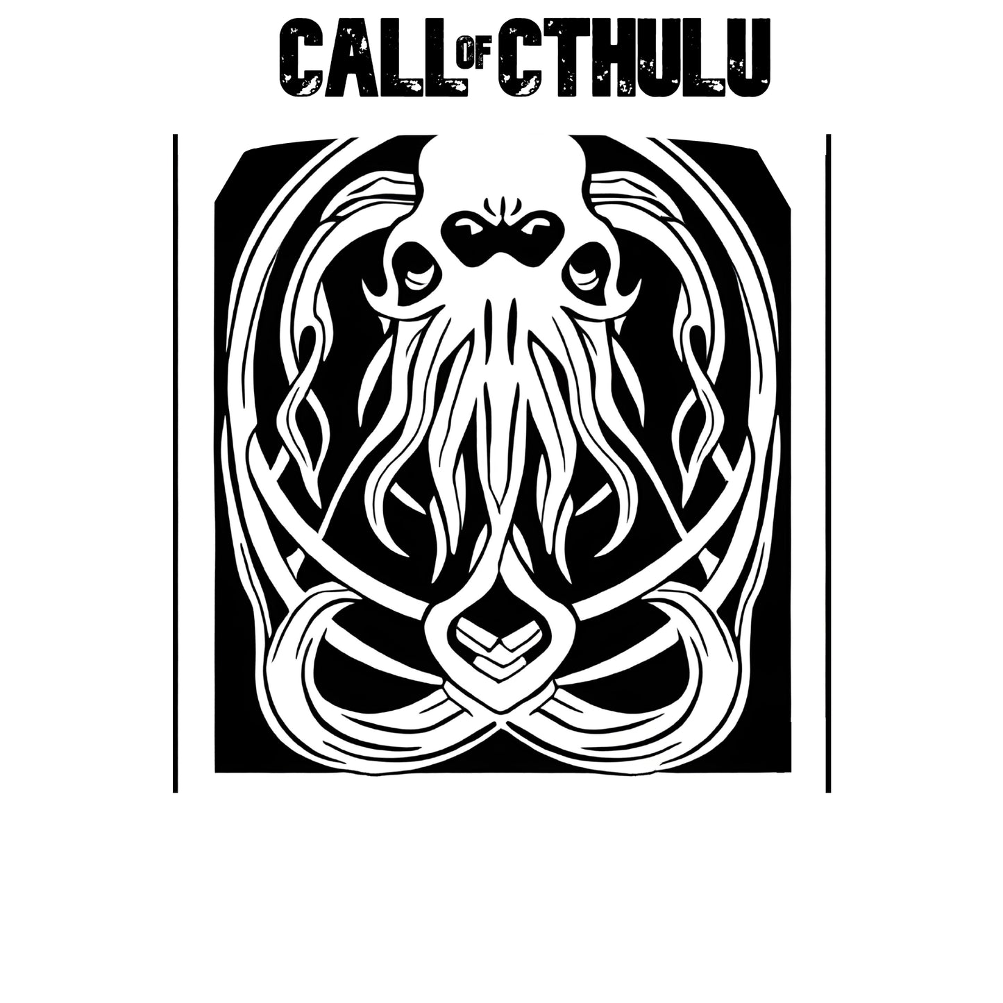 Cthulhu, HPLovecraft, Call of Duty, Tshirt Design