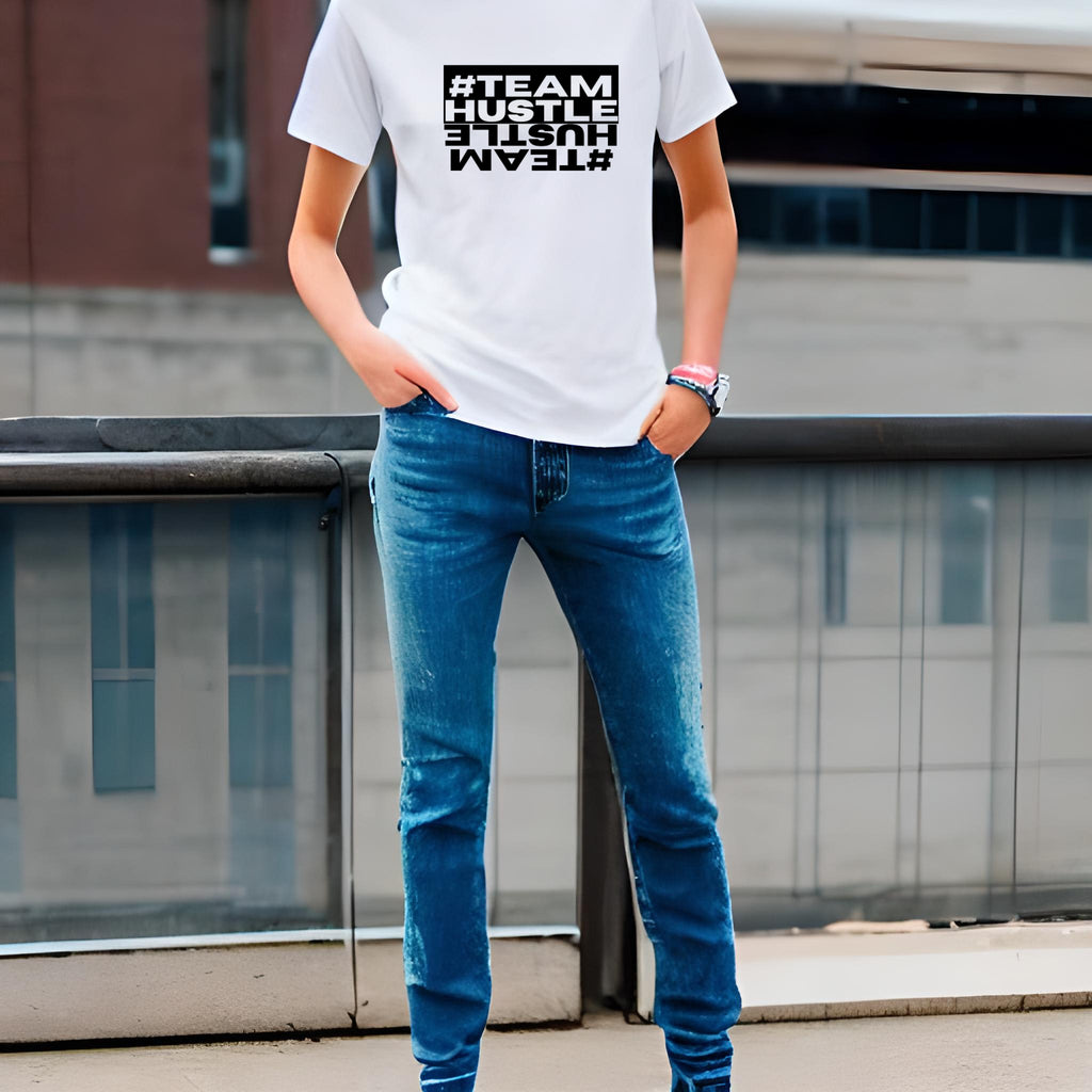 #Team Hustle T-Shirt Design Unisex - Sizes S-XXL