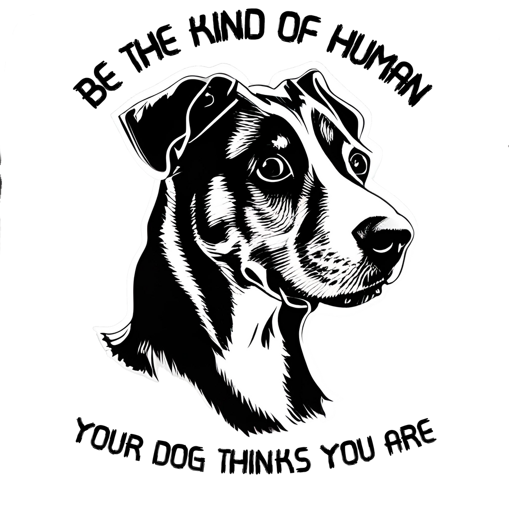 Funny Dog Quote with Picture of Dog - Sizes S-XXL