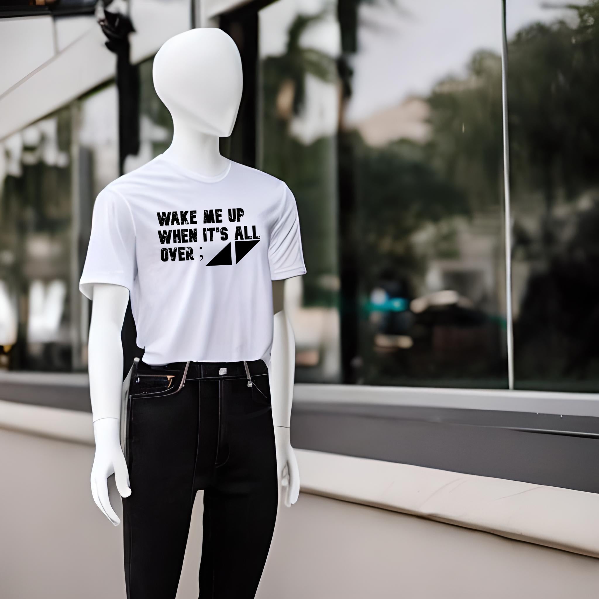 Wake Me Up T-Shirt Design Unisex - Sizes S-XXL